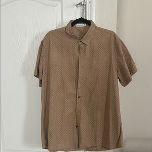 H&M Casual Brown Button Down Shirt